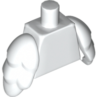 Lego Torso with Bird Wings [Plain] / White