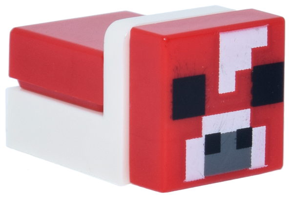 Lego Minecraft Cow, Mooshroom, Micromob - Brick Built