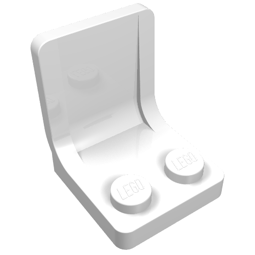 Lego Seat / Chair 2 x 2 / White