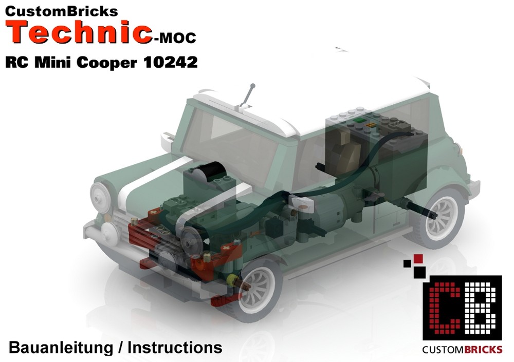 Lego Full RC 10242 Mini Cooper with PF