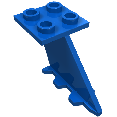 Lego Tail 4 x 2 x 2 / Blue