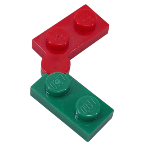 Lego Hinge Plate 1 x 4 Swivel Top / Base - Solid Clip [Complete Assembly] - Red Top