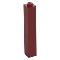 Lego Brick 1 x 1 x 5 with Solid Stud / Dark Red