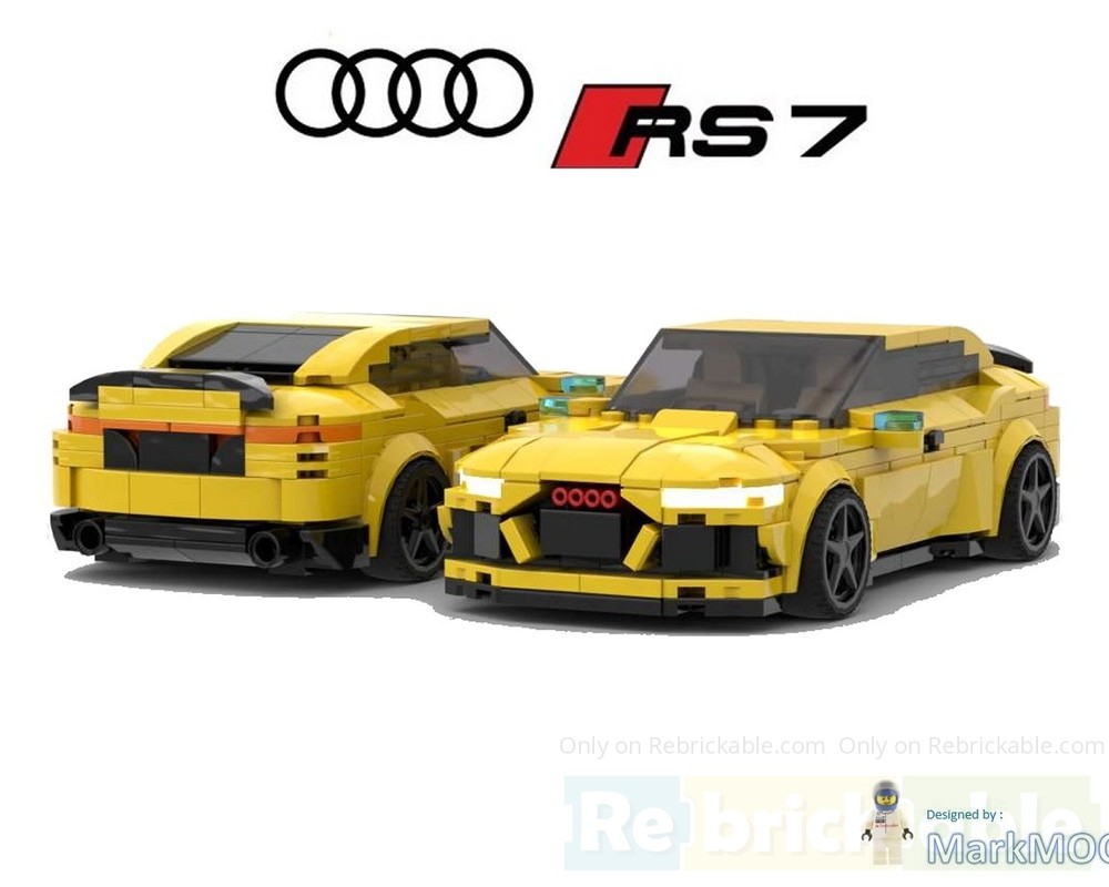 Lego AUDI RS7-7 YELLOW