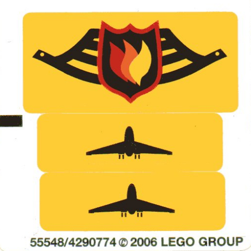 Lego Sticker Sheet for Set 7891-1 / [No Color/Any Color]