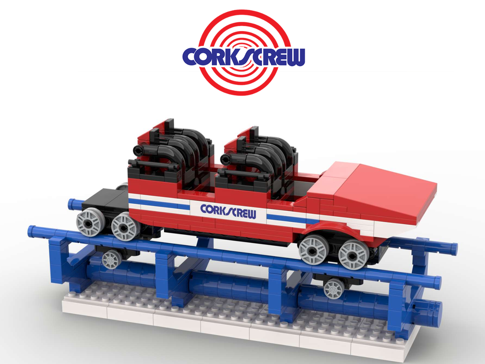Lego ROLLERCOASTER - CORKSCREW - Cedar Point