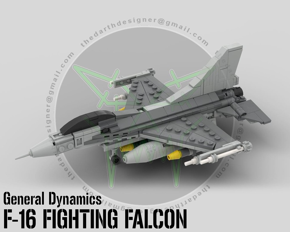 Lego General Dynamics | F-16 Fighting Falcon - 1:70 Scale