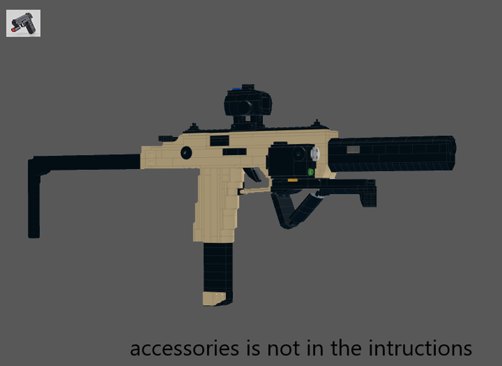 Lego 9mm smg (tan)