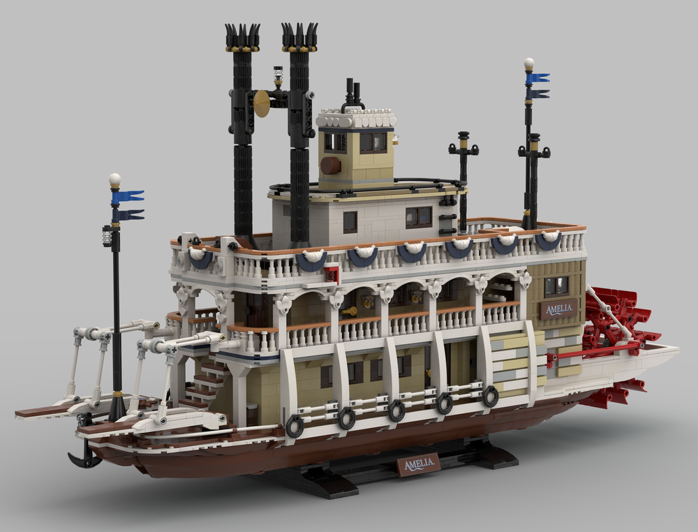Lego Steamboat - widened