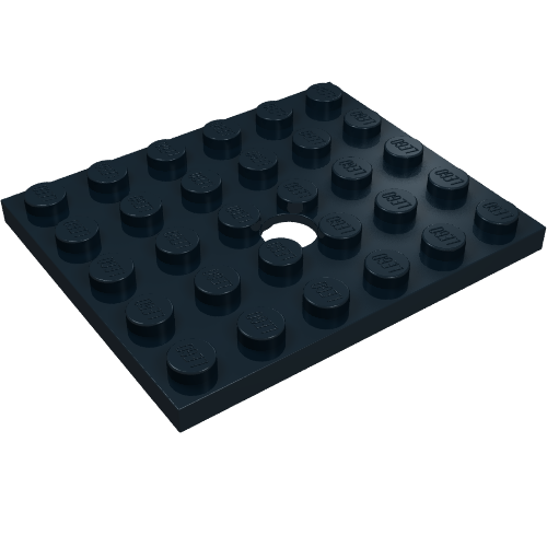 Lego Plate Special 5 x 6 with Hole / Black