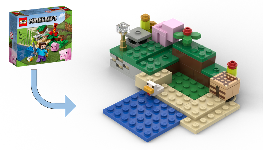 Lego 21177 Alternative "The lawn"