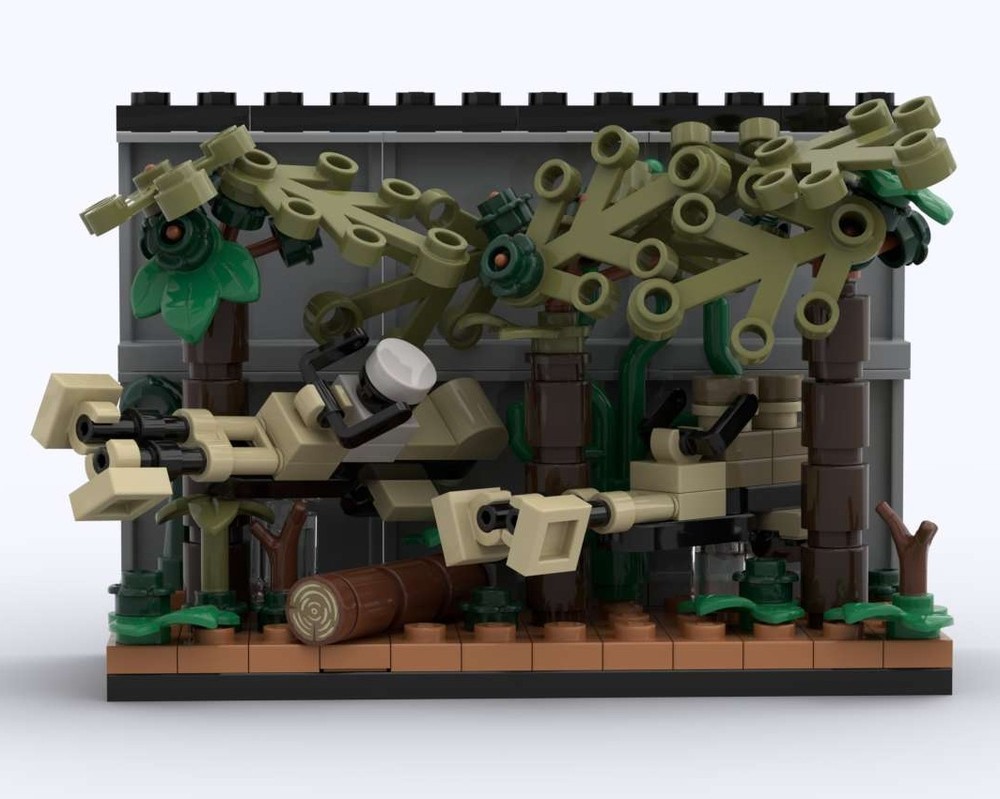 Lego SW Diorama Module-3 Endor Speeder Chase