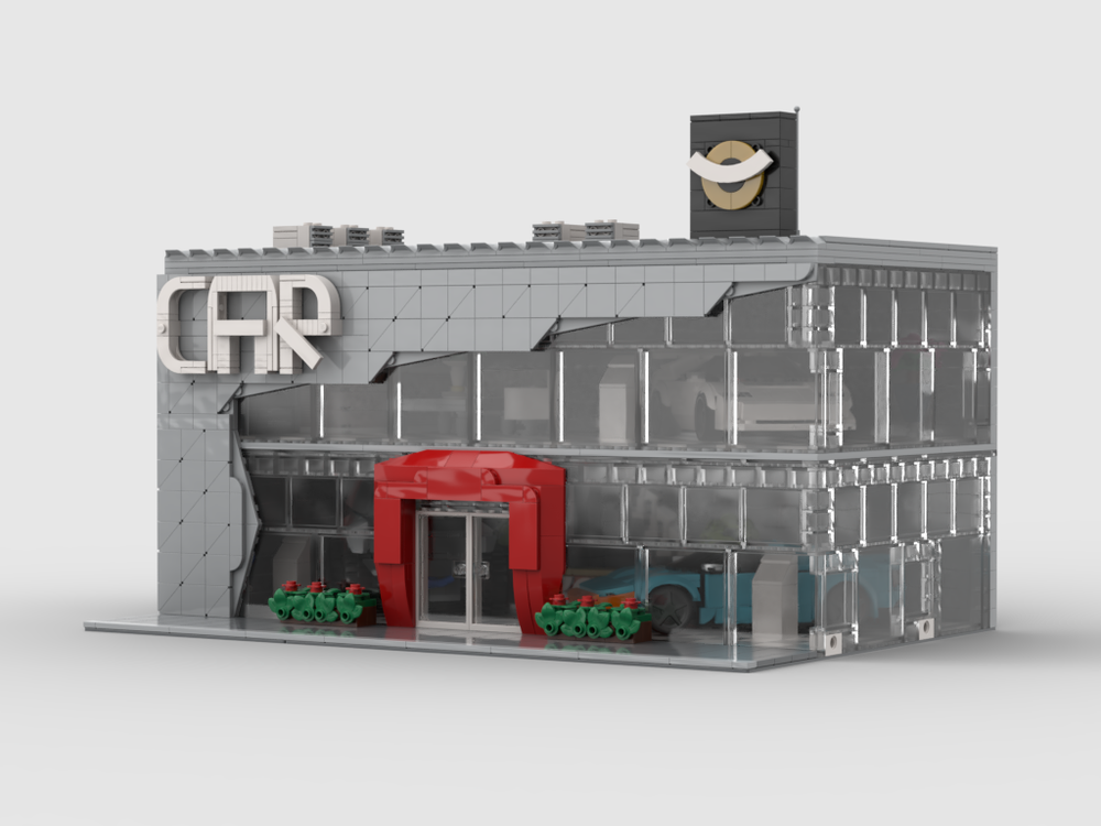 Lego Modular Car Show + display for 3 Speed Champions models