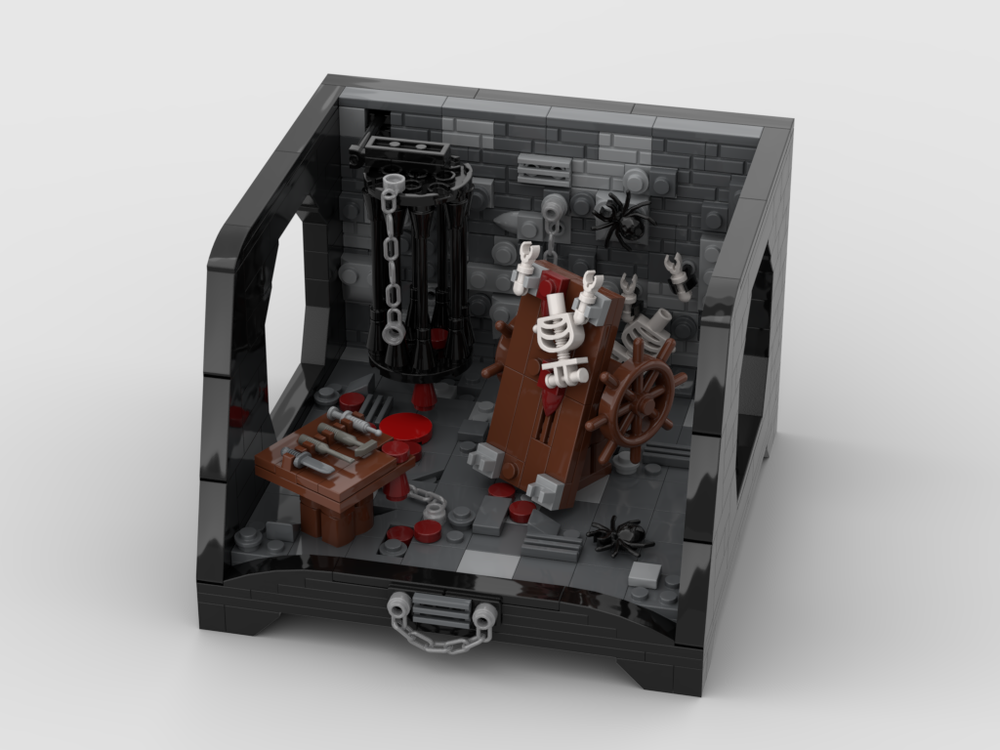 Lego Medieval Dungeon with a special stand