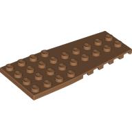 Lego Wedge Plate 4 x 9 with Stud Notches / Medium Nougat