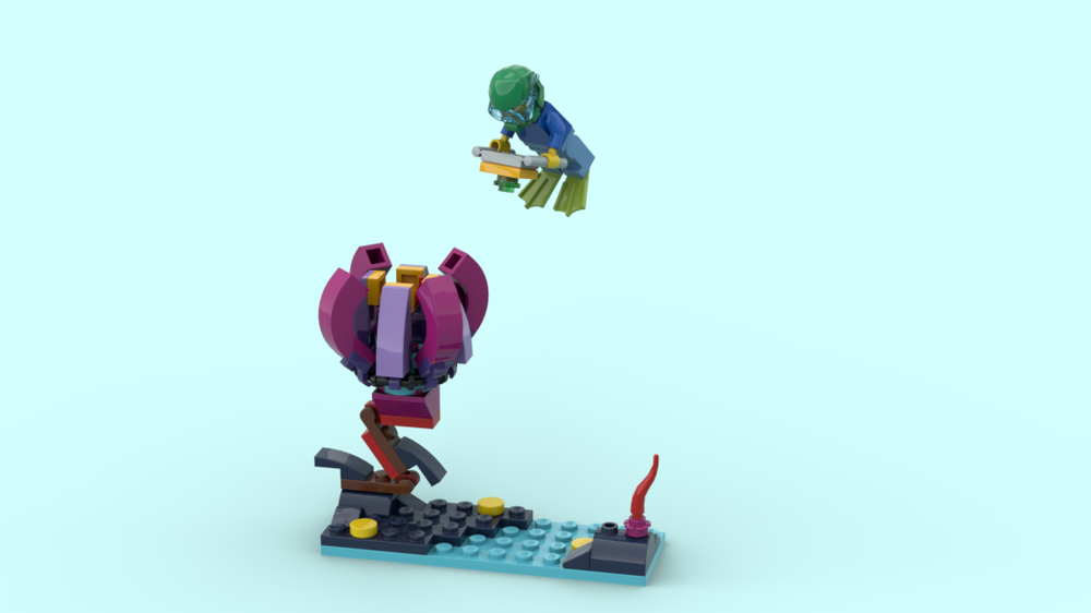 Lego 10404 Sea flower (predatory or curious?)