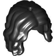 Lego Hair Long Wavy/Curly / Black