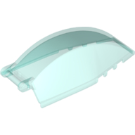 Lego Windscreen 8 x 4 x 2 Curved with Handle / Trans-Light Blue