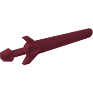 Lego Weapon Sword / Greatsword Angular / Dark Red