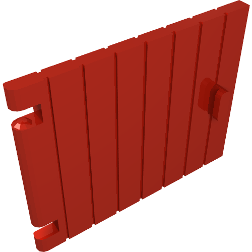 Lego Door 1 x 4 x 3 / Red