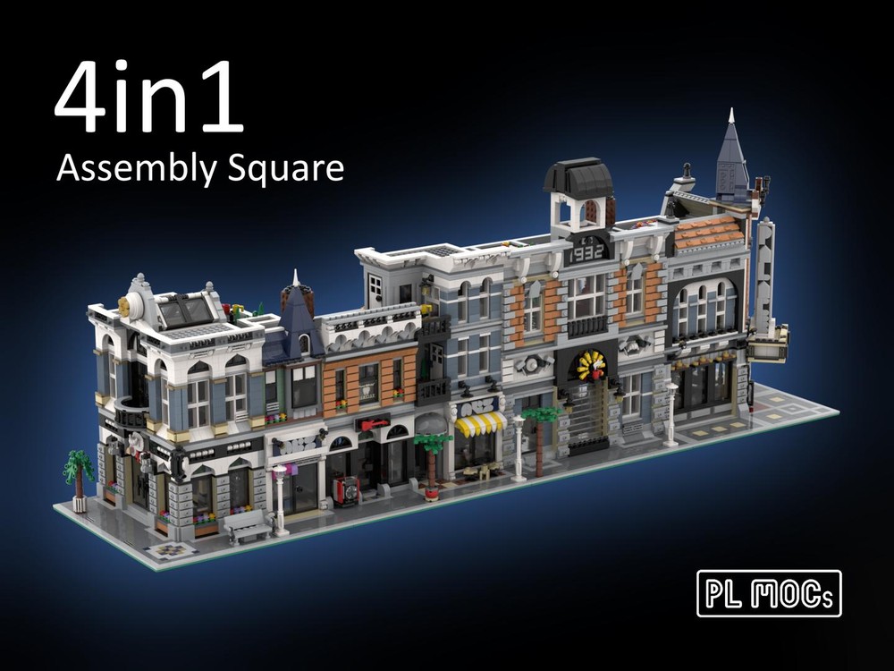 Lego 4in1 10255 Assembly Square Alternative Builds