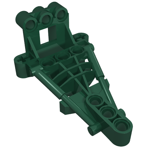 Lego Large Figure Skeletal, Torso (Toa Hordika) / Dark Green