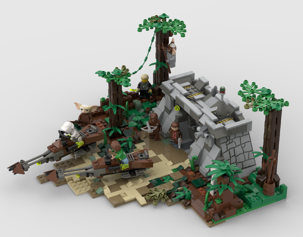 Lego 1999 Speeder Bikes - Endor Bunker Display