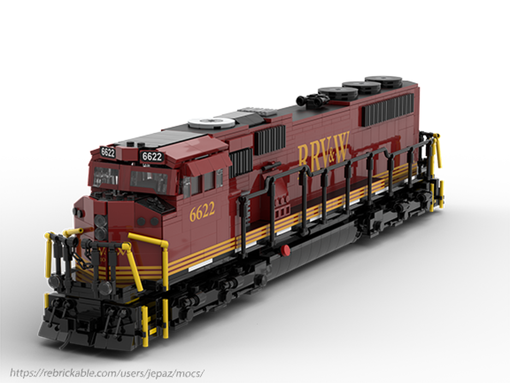 Lego Red River Valley & Western (RRVW) SD70MAC