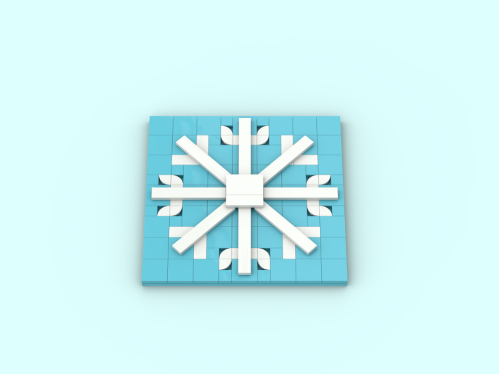 Lego Advent build #1- Christmas Snowflake