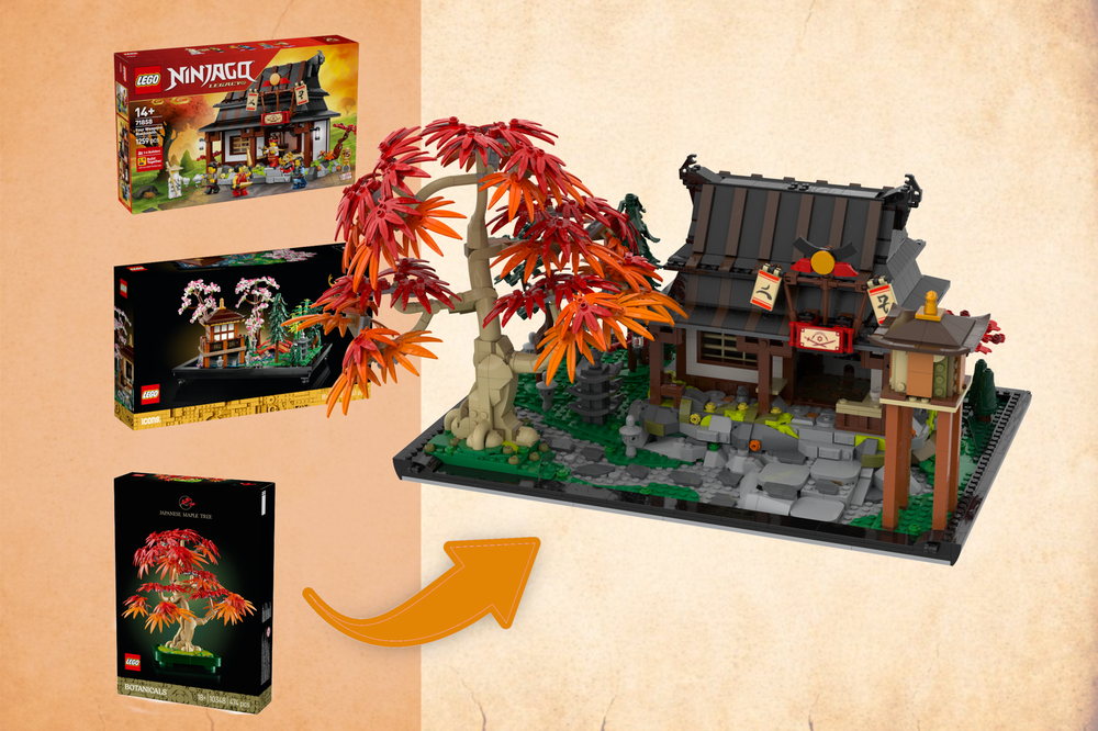 Lego Ninjago Four Weapons Blacksmith Display