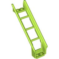 Lego Vehicle Track, Roller Coaster Steep Ramp, 6 Bricks Elevation / Lime