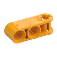 Lego Technic Axle and Pin Connector Perpendicular 3L with 2 Pin Holes / Bright Light Orange
