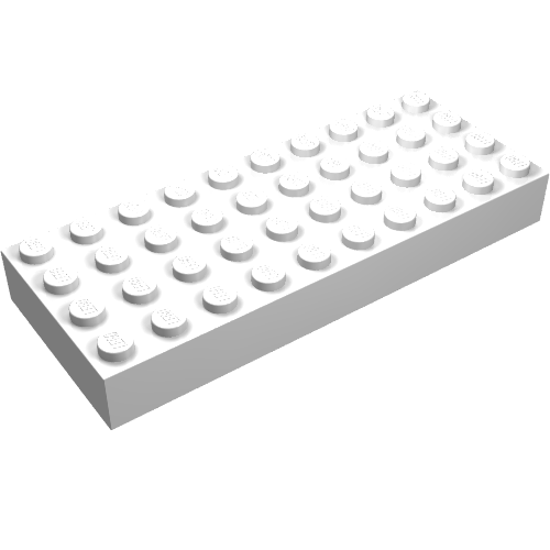 Lego Brick 4 x 10 / White
