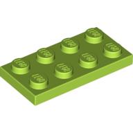 Lego Plate 2 x 4 / Lime