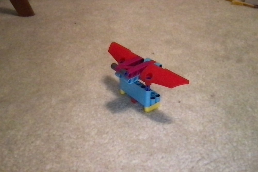 Lego Dragon flying over the sea
