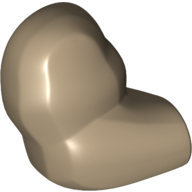 Lego Bigfig Arm, Right [Plain] / Dark Tan