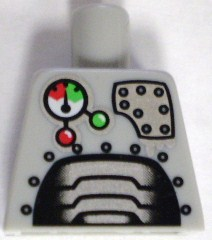 Lego Torso Robot with Panels and Gauges Pattern