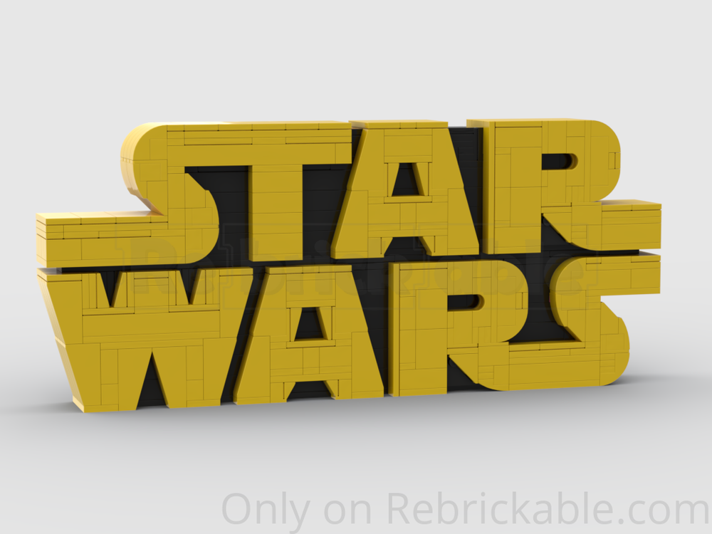 Lego 75407 Star-Wars Logo - IMPROVED