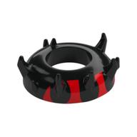 Lego Head Top Zabrak Horns with Red Print (Darth Maul) / Black