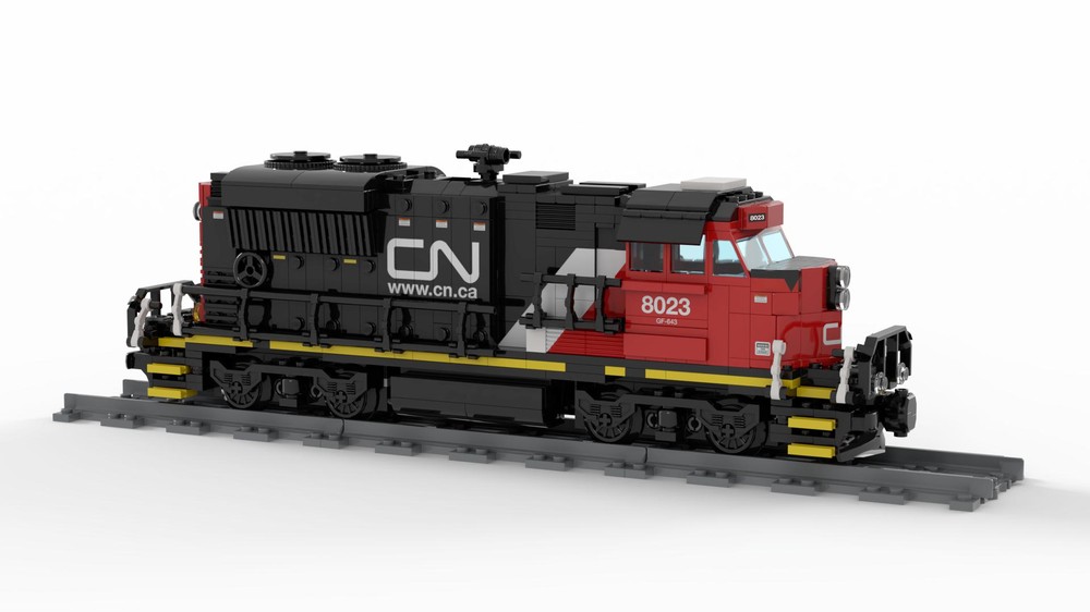 Lego Cargo Train - EMD SD70M-2 CN Train