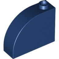 Lego Brick Curved 1 x 3 x 2 / Dark Blue