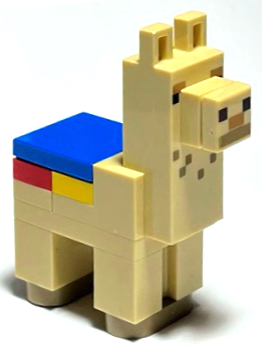 Lego Minecraft Alpaca / Llama, Tan - Brick Built