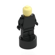 Lego Minifig Trophy Statuette with Bright Light Yellow Head pattern