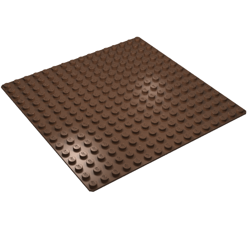 Lego Baseplate 16 x 16 / Brown
