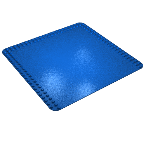Lego Baseplate 24 x 24 with Studs on Edges / Blue