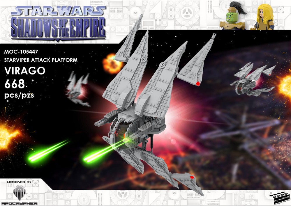 Lego Prince Xizor's Virago / StarViper Heavy Starfighter