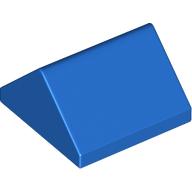 Lego Brick Sloped 45° 2 x 2 Double / Blue