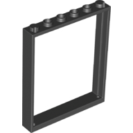 Lego Door Frame 1 x 6 x 6 / Black
