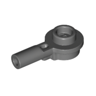 Lego Plate Round 1 x 1 with Hollow Stud and Horizontal Bar 1L / Dark Bluish Gray