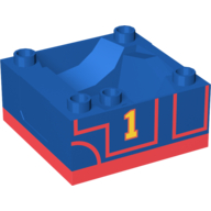 Lego Duplo Train Cab / Tender Base, Thomas & Friends Thomas, No. 1 Print